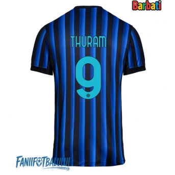 Inter Milan Marcus Thuram #9 Tricou Fotbal Replică 2025-26 Barbati Acasa